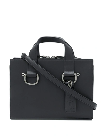 Discord Yohji Yamamoto Small Logo Tote Bag In Black