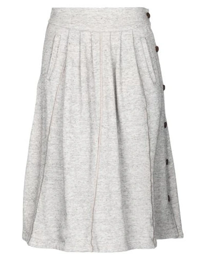 Soho De Luxe Knee Length Skirts In Light Grey