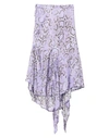 Pinko Midi Skirts In Lilac