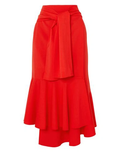 Adeam Midi Skirts In Red