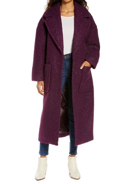 Ugg ® Hattie Long Faux Fur Coat In Eggplant