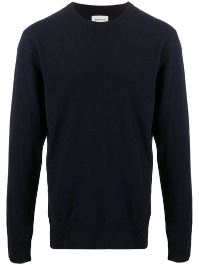 Woolrich Sweatshirt-style Knit Jumper In Blue