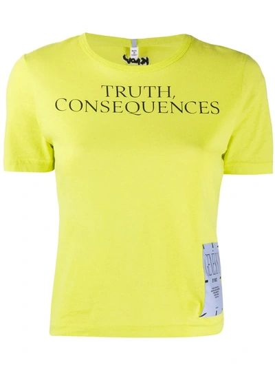 Mcq By Alexander Mcqueen Logo Patch T-shirt In Green