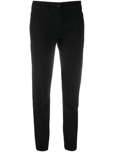 Ann Demeulemeester Cropped Straight-leg Trousers In Black