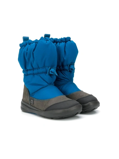 Camper Kids' Calf-length Drawstring Boots In Blue