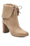 Free People Mila Foldover Boot In Light Grey Suede
