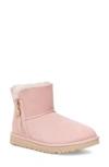 Ugg Mini Bailey Zipper Boot In Pink Cloud Suede