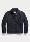 Double Rl Jungle Cloth Deck Jacket In Dark Navy
