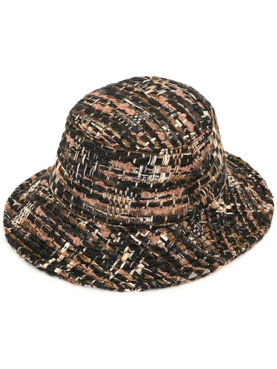 Dolce & Gabbana Bouclé Bucket Hat In Black