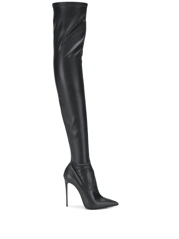 thigh high leather boots for sale