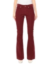 Dondup Pants In Brick Red