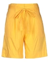 Liviana Conti Shorts & Bermuda Shorts In Yellow