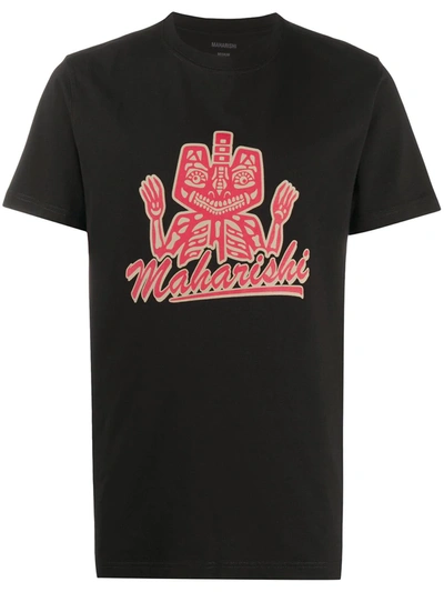 Maharishi Mahastore T-shirt In Black