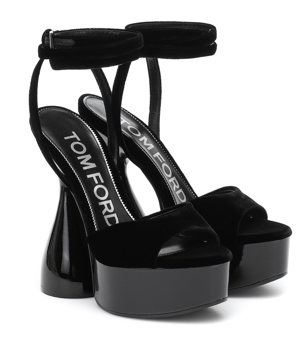 tom ford black platform heels