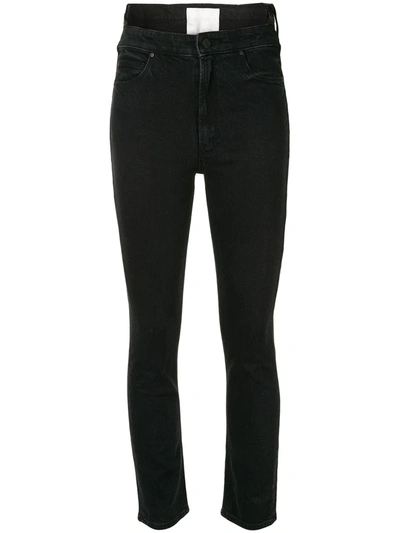 Mother The Dazzler Uneven Waist Mid-rise Crop Straight-leg Jeans In Who's Sorry Now