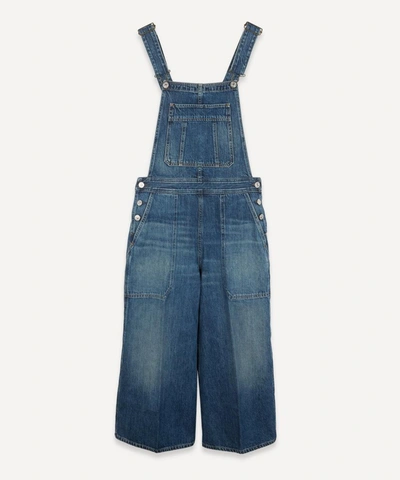 Citizens Of Humanity Lizzie Wide-leg Denim Overalls In Blue