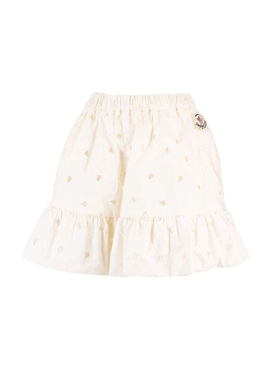 Moncler Women's White Cotton Skirt