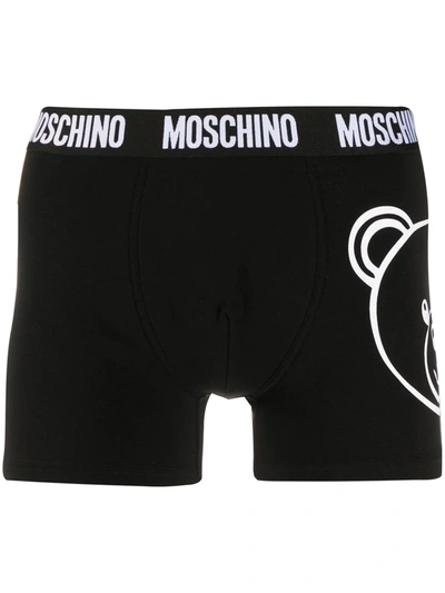 Moschino Jersey Boxer Big Teddy Bear In White