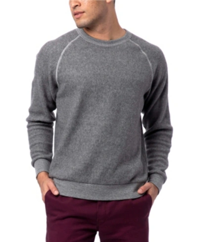 Alternative Apparel Men's Champ Eco-teddy Fleece Sweatshirt In Gray