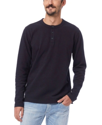 Alternative Apparel Men's Heavyweight Henley In Black