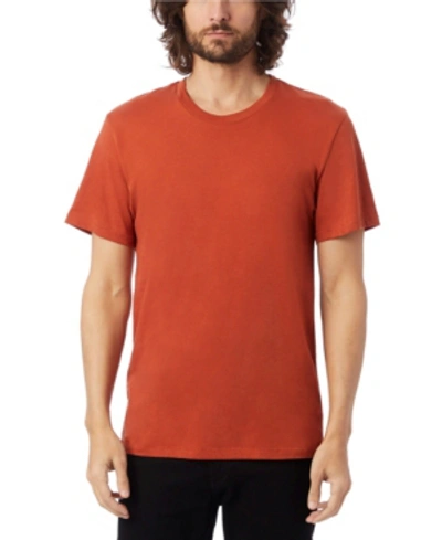 Alternative Apparel Men's Crew T-shirt In Red Clay