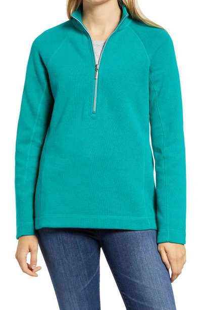 Tommy Bahama New Aruba Half Zip Pullover In Ebb Tide Teal