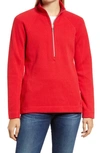 Tommy Bahama New Aruba Half Zip Pullover In Tango Red