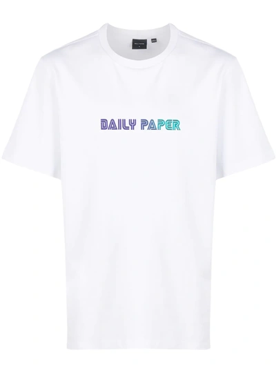 Daily Paper Logo Print Short-sleeved T-shirt In White