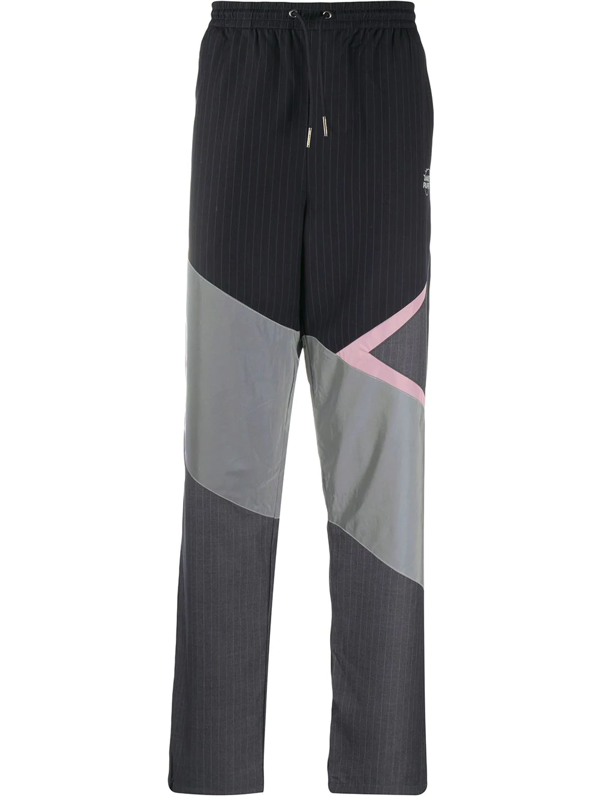 pinstripe track pants