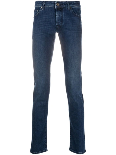 Jacob Cohen Low-rise Skinny Jeans In Blue