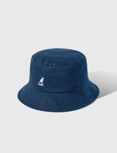Kangol Washed Bucket In Blue