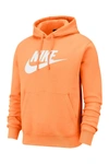 Nike Men's  Sportswear Club Fleece Graphic Pullover Hoodie In Orange