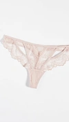 Thistle & Spire Kane Cutout Lace Thong In Blush