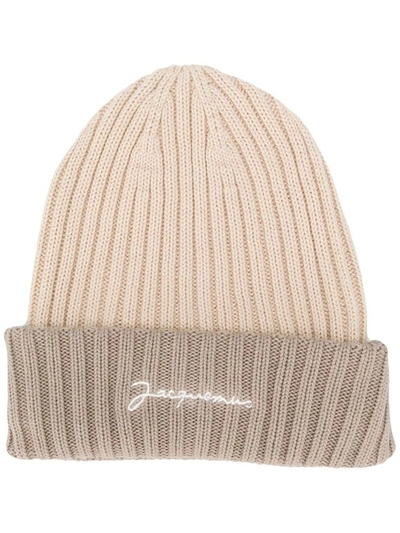 Jacquemus Men's Beige Cotton Hat