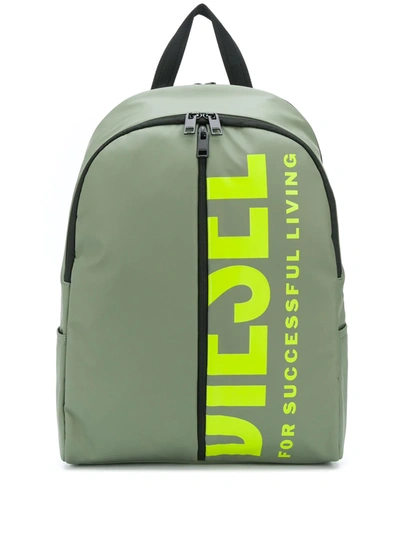 Diesel Bold Black Iii Backpack In Green
