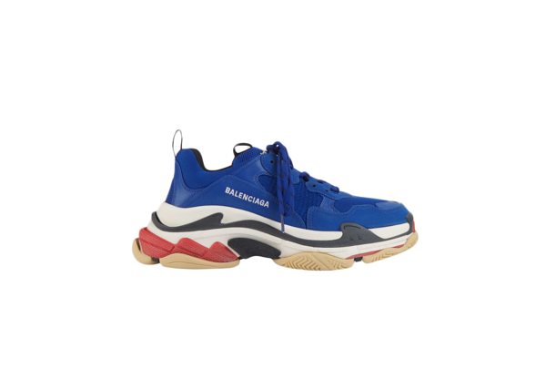 Pre-owned Balenciaga Triple S Navy Red Sole In Navy/black/red | ModeSens