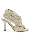 Bottega Veneta Women's Board Leather Sandals In Ivory