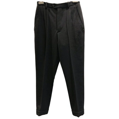 Pre-owned Isabel Marant Wool Carot Pants In Black