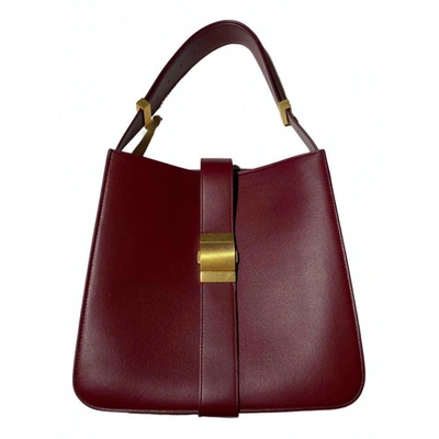 Pre-owned Bottega Veneta Marie Leather Handbag In Burgundy
