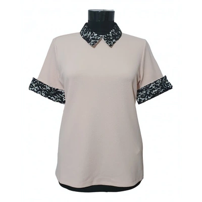 Pre-owned Karl Lagerfeld Pink Polyester Top
