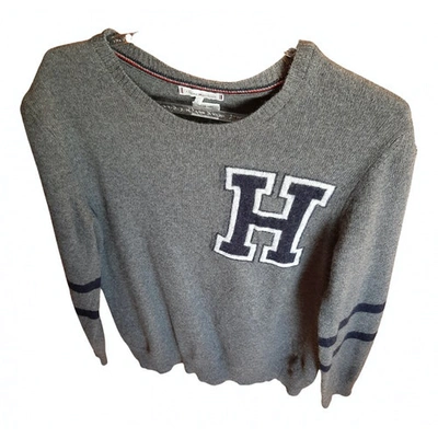 Pre-owned Tommy Hilfiger Wool Jumper In Grey