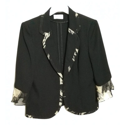 Pre-owned Pierre Cardin Short Waistcoat In Black