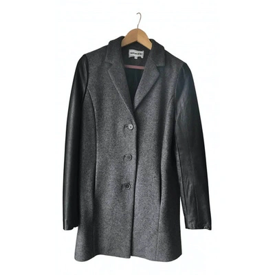 Pre-owned American Retro Wool Coat In Grey