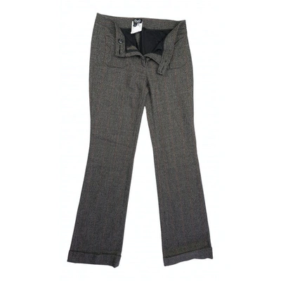 Pre-owned Dolce & Gabbana Wool Trousers In Grey