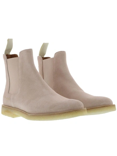 Common Projects Chelsea Ankle Boots In Blush