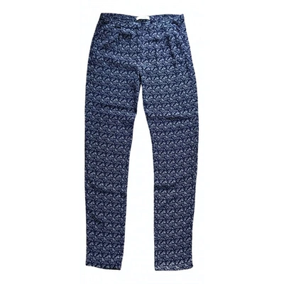 Pre-owned Sessun Straight Pants In Blue