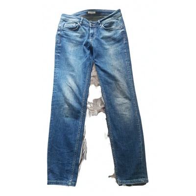 Pre-owned Iceberg Blue Cotton - Elasthane Jeans