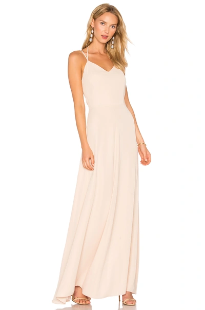 Amanda Uprichard Mallorie Maxi Dress In Bisque