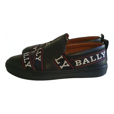 Pre-owned Bally Black Leather Trainers