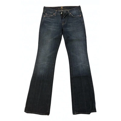 Pre-owned 7 For All Mankind Blue Denim - Jeans Jeans